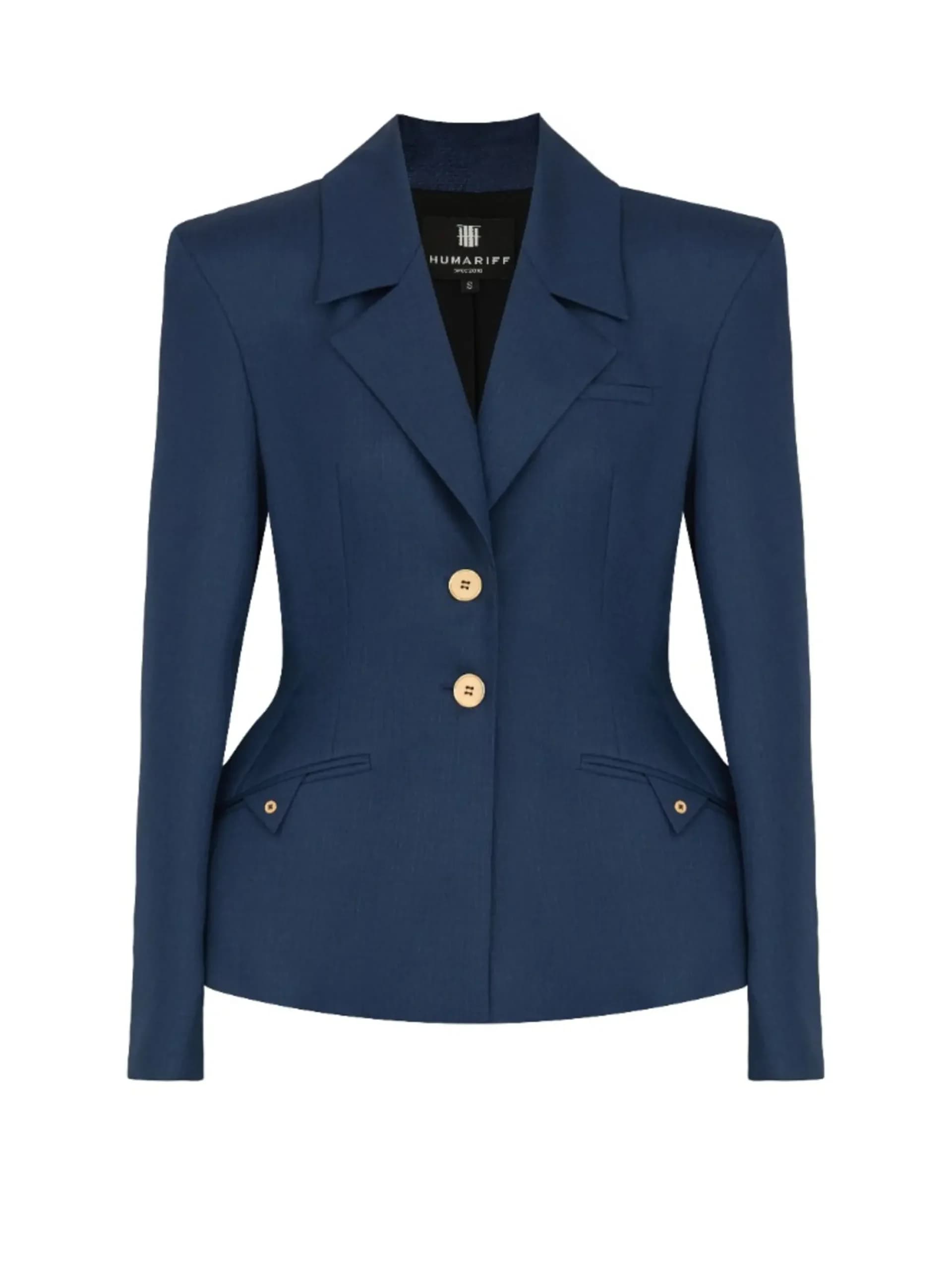 Силуэтный пиджак Navy — вид спереди, Living Motion Collection