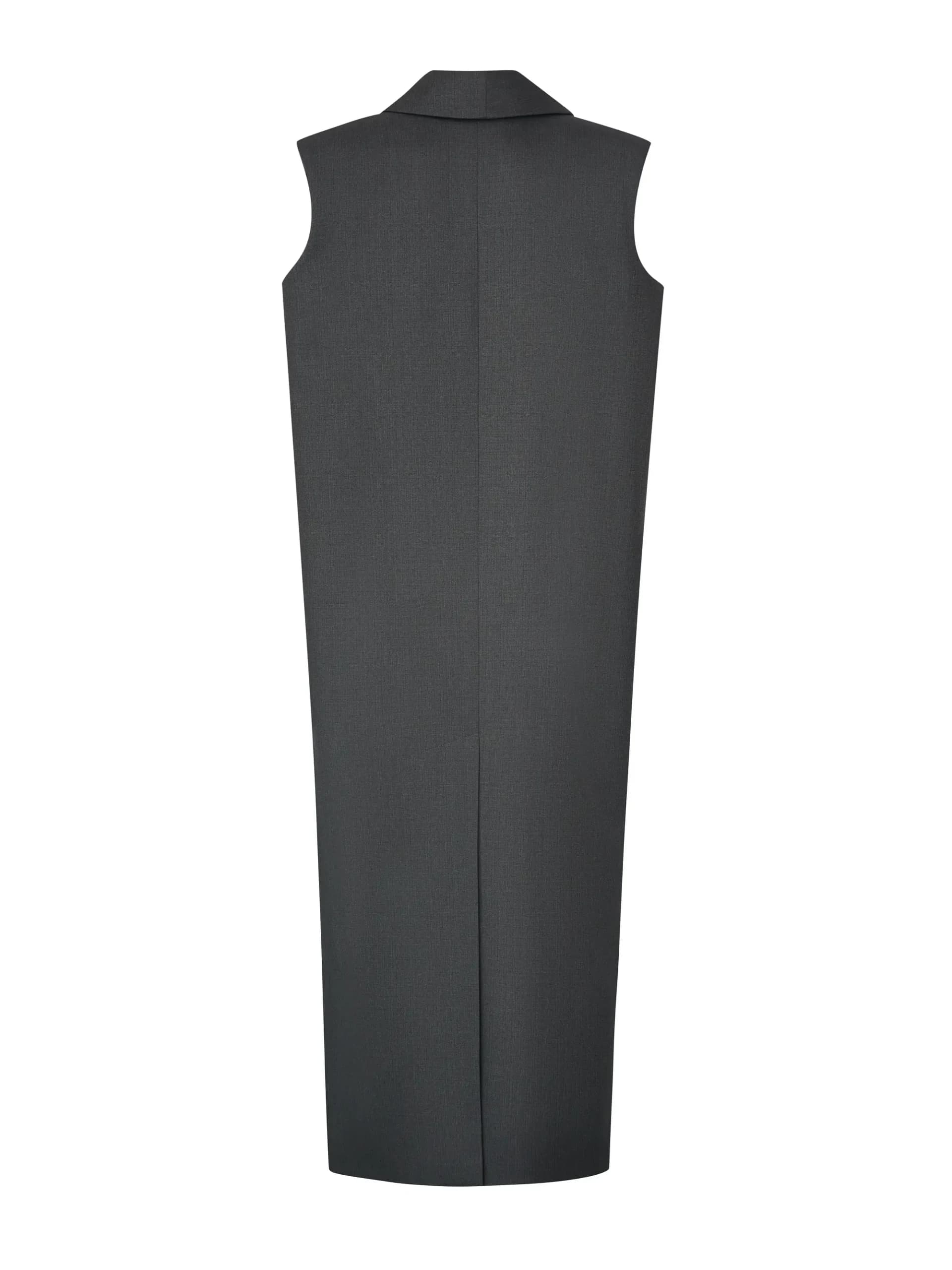 Жилет «Graff» макси с акцентной шалью