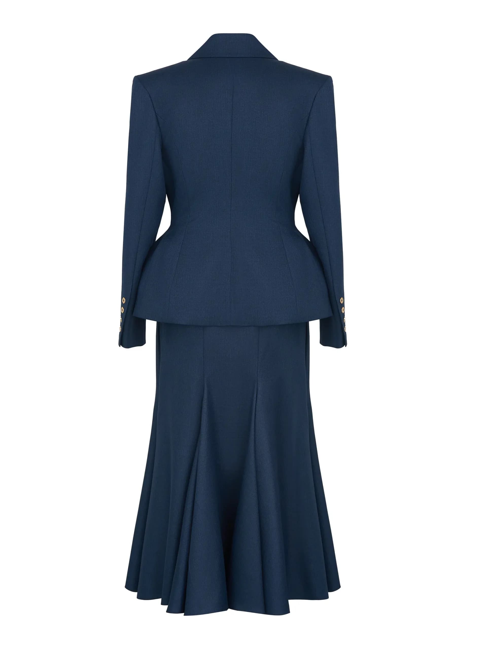 Юбка-годе миди «Navy»