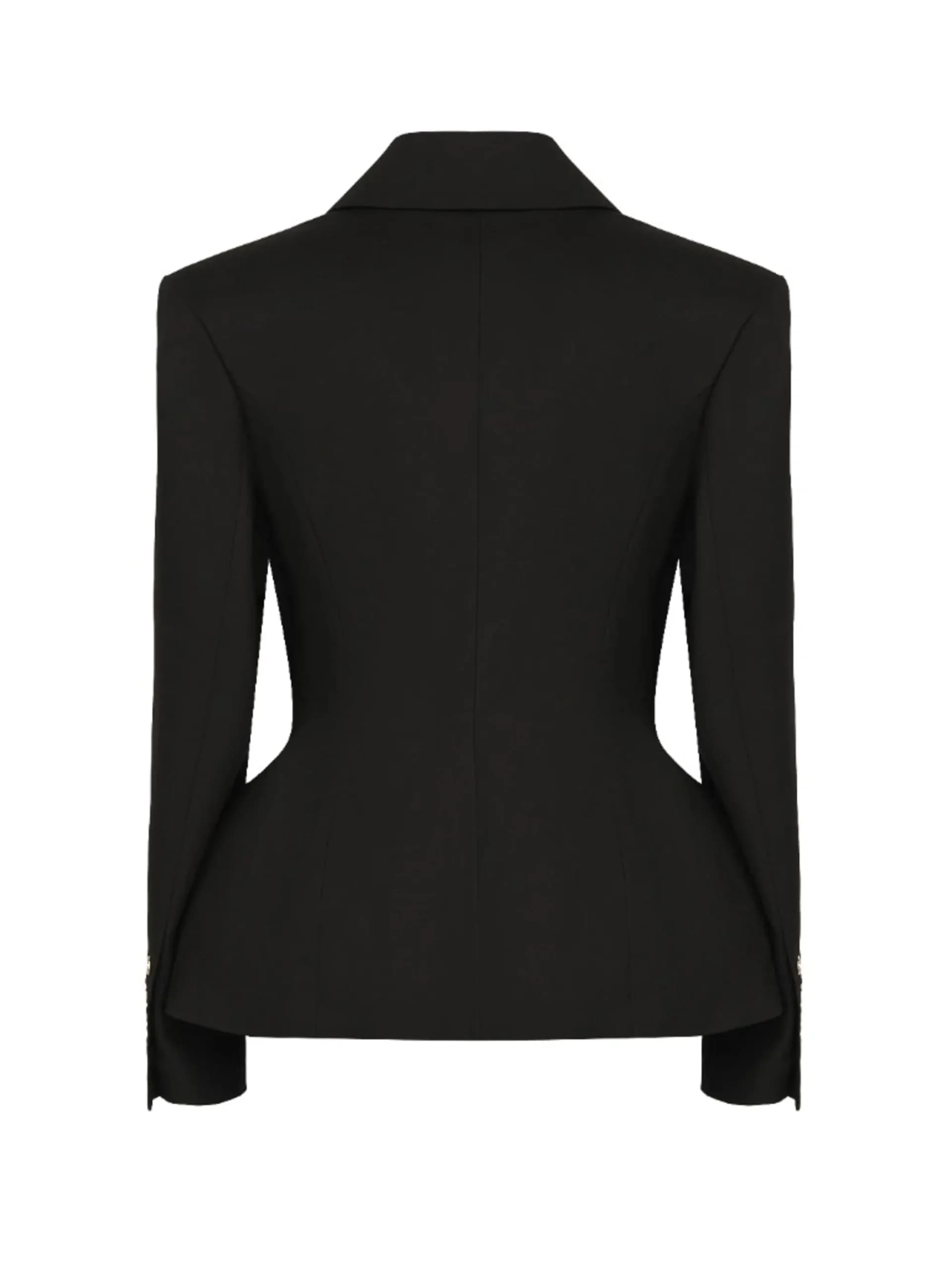 Силуэтный пиджак Black Opium — вид сзади, Living Motion Collection