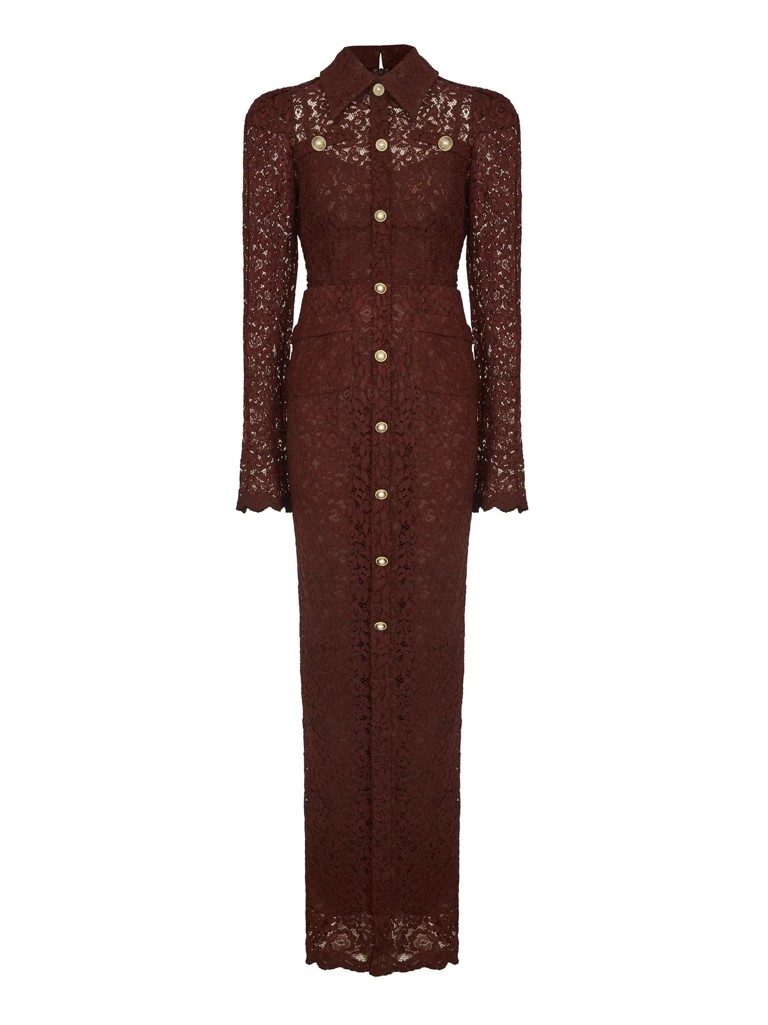 Кружевное платье «Choko» с длинным рукавом